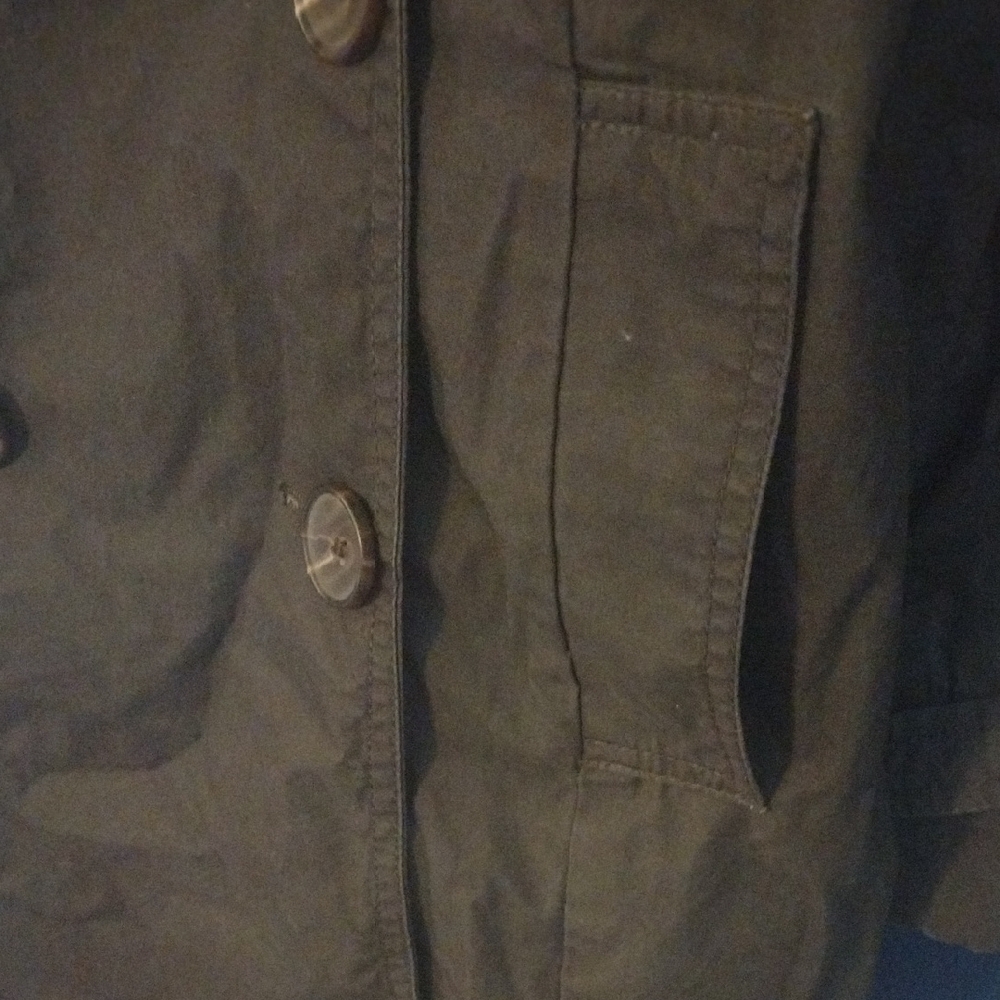Women's Black Double-Breasted Coat - Picture 5 of 5